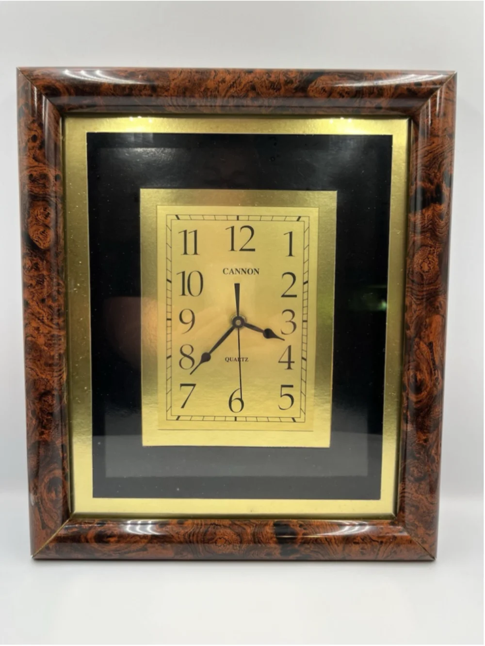 VINTAGE cannon quartz vintage clock STILL WORKS AFTER ALL THESE YEARS SEE ALL